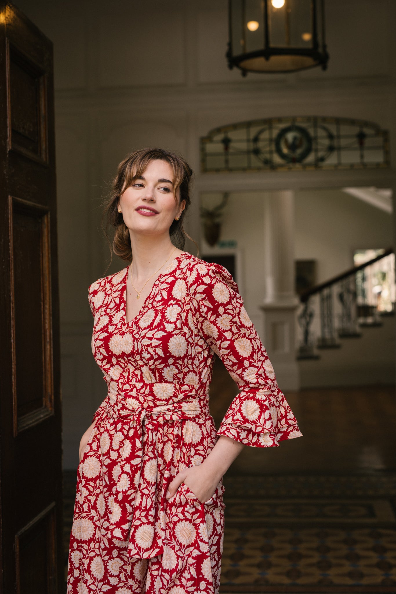 Frida Dress in Red