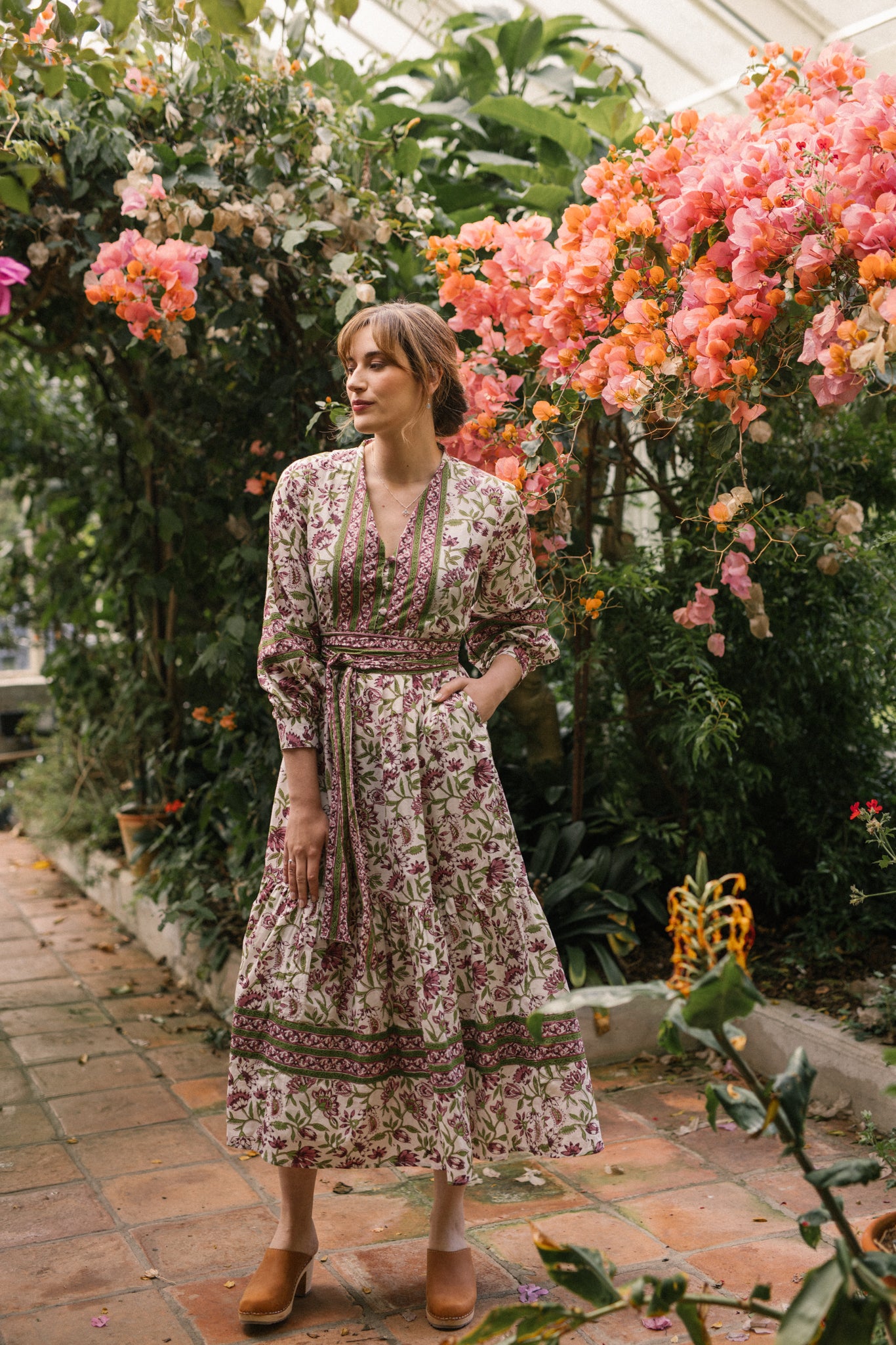 Lucy Dress in Tropical Garden