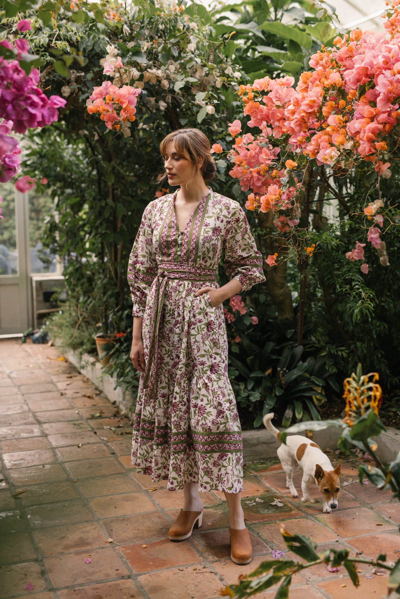 Lucy Dress in Tropical Garden