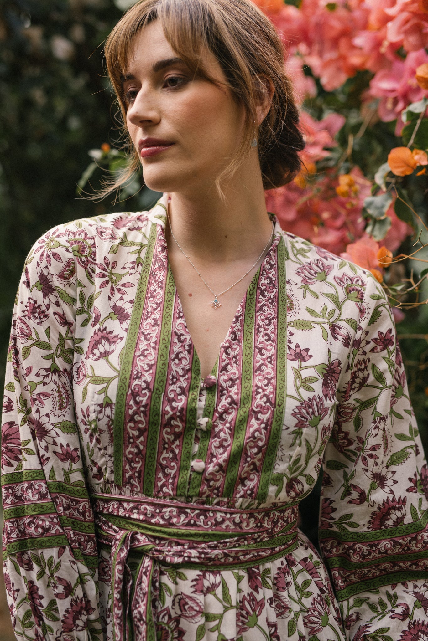 Lucy Dress in Tropical Garden