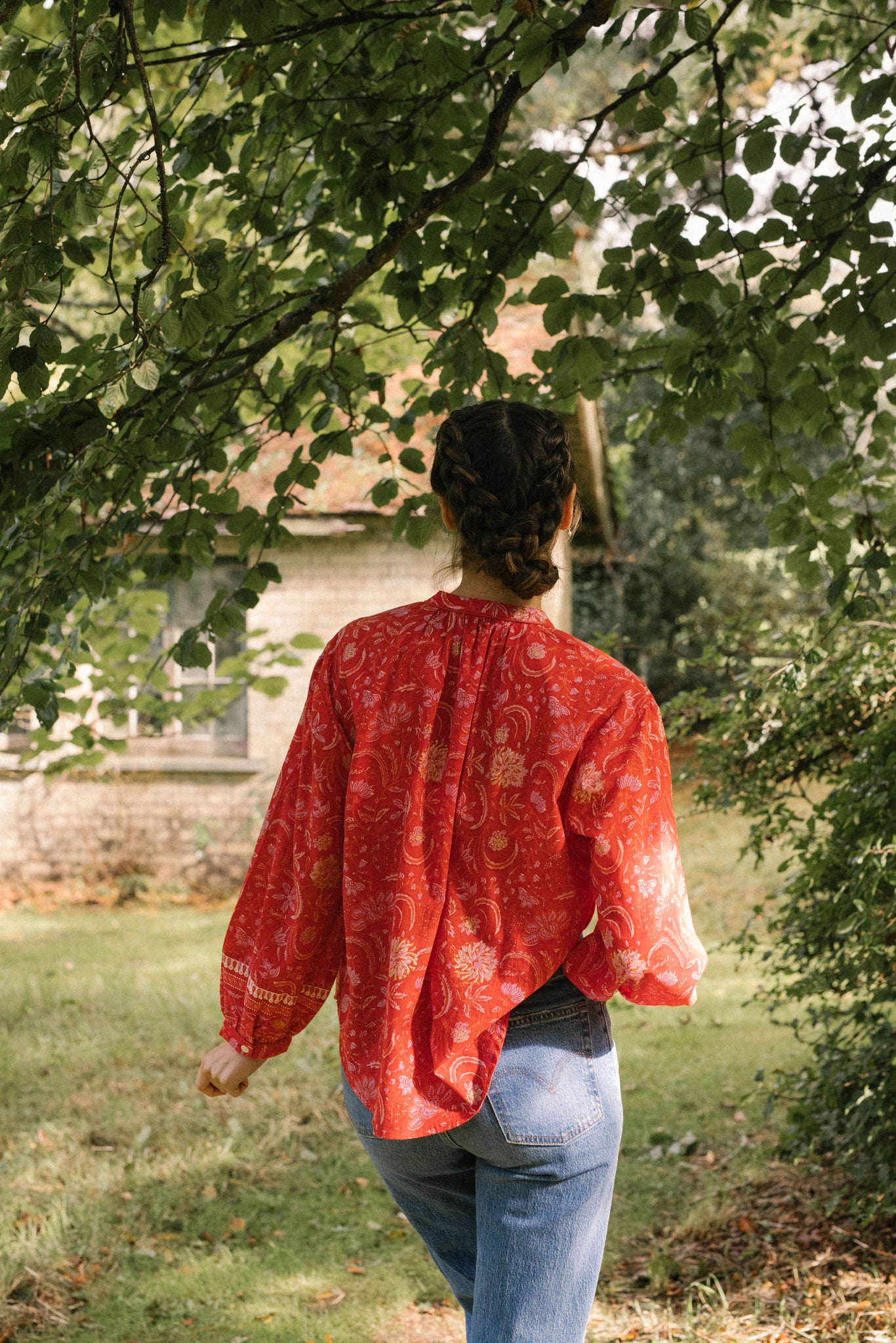 Delilah Blouse in Gypsy Red