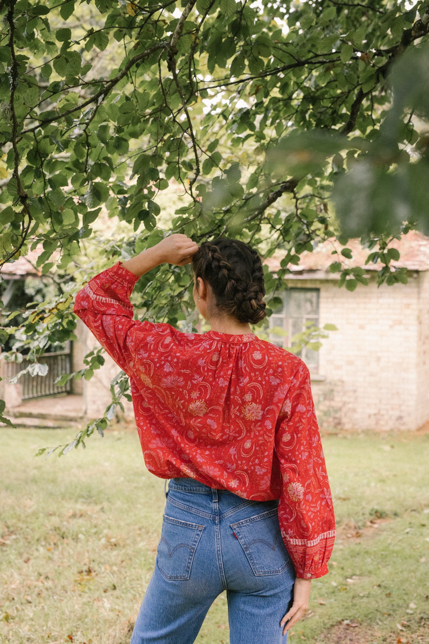 Delilah Blouse in Gypsy Red