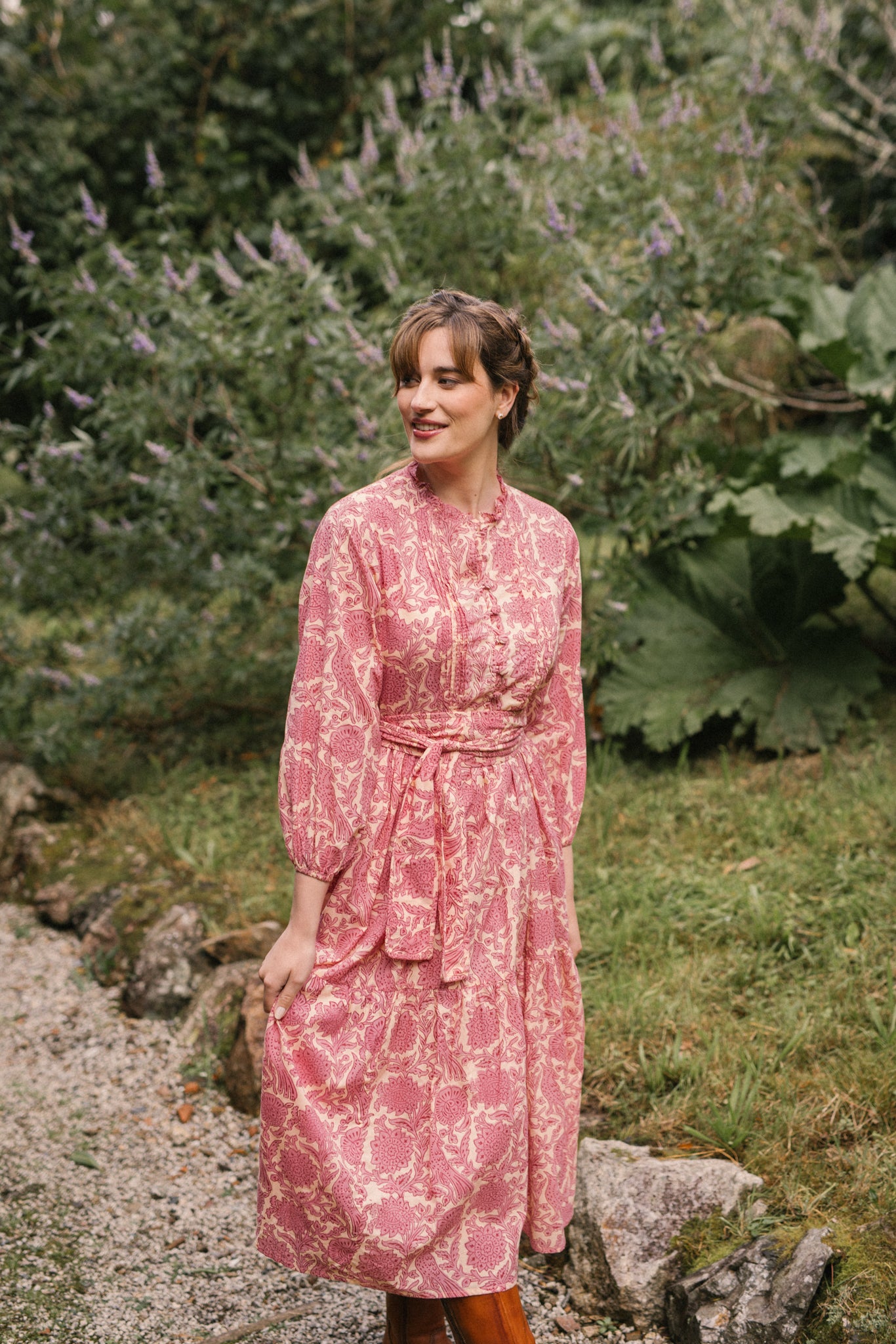 Skylark Dress in Vintage Pink