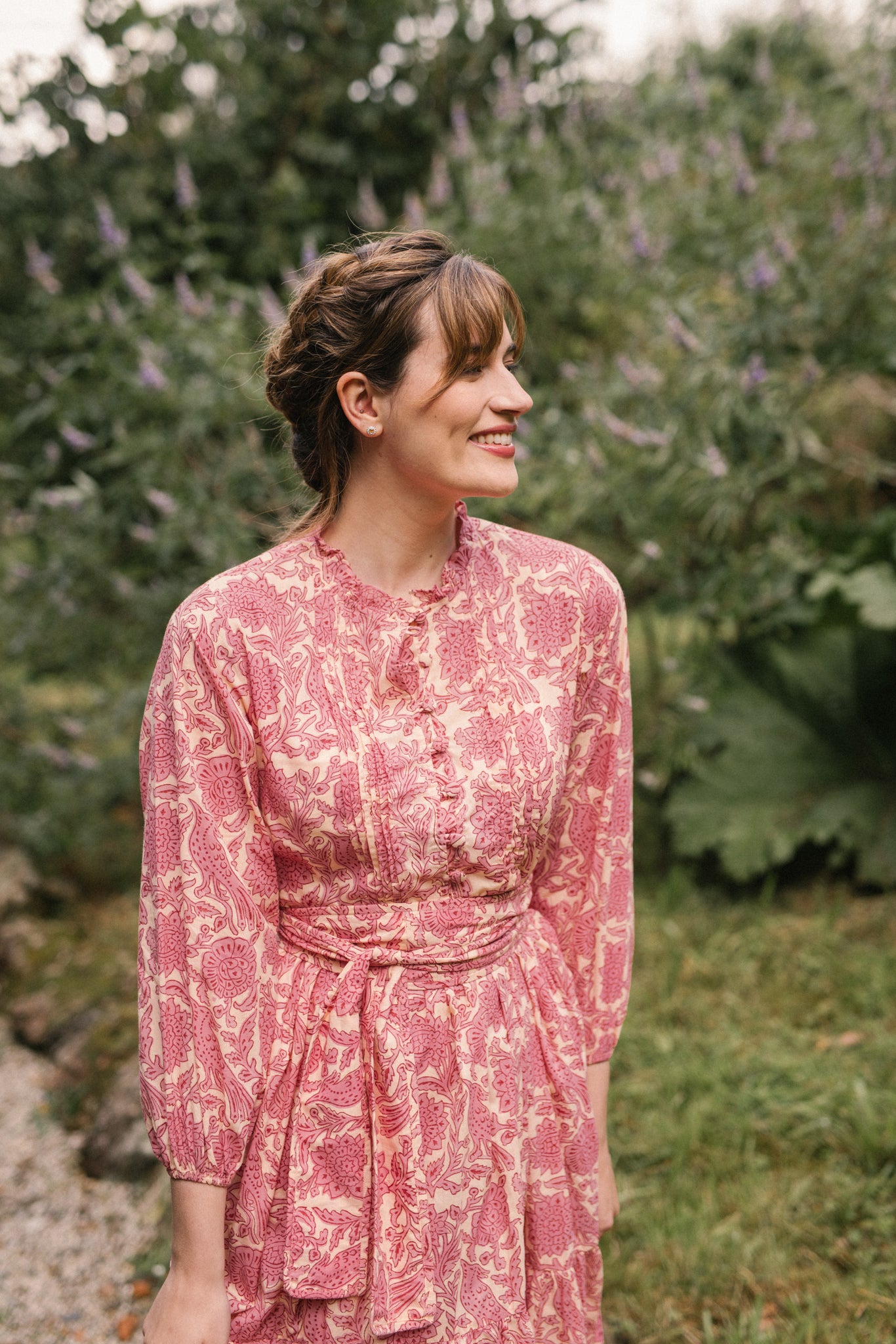 Skylark Dress in Vintage Pink