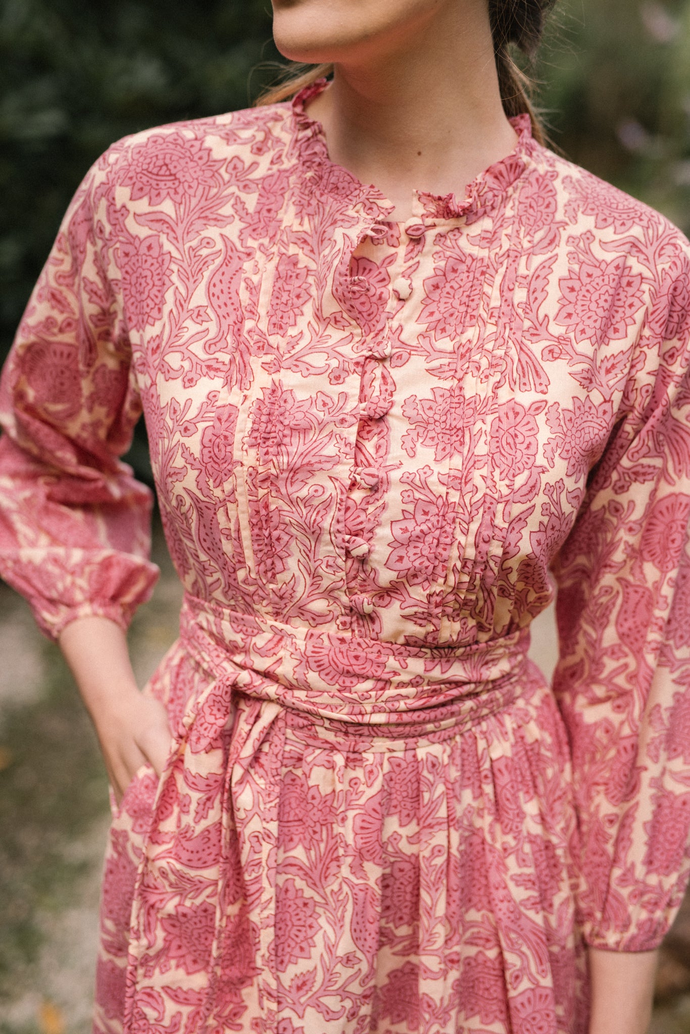 Skylark Dress in Vintage Pink