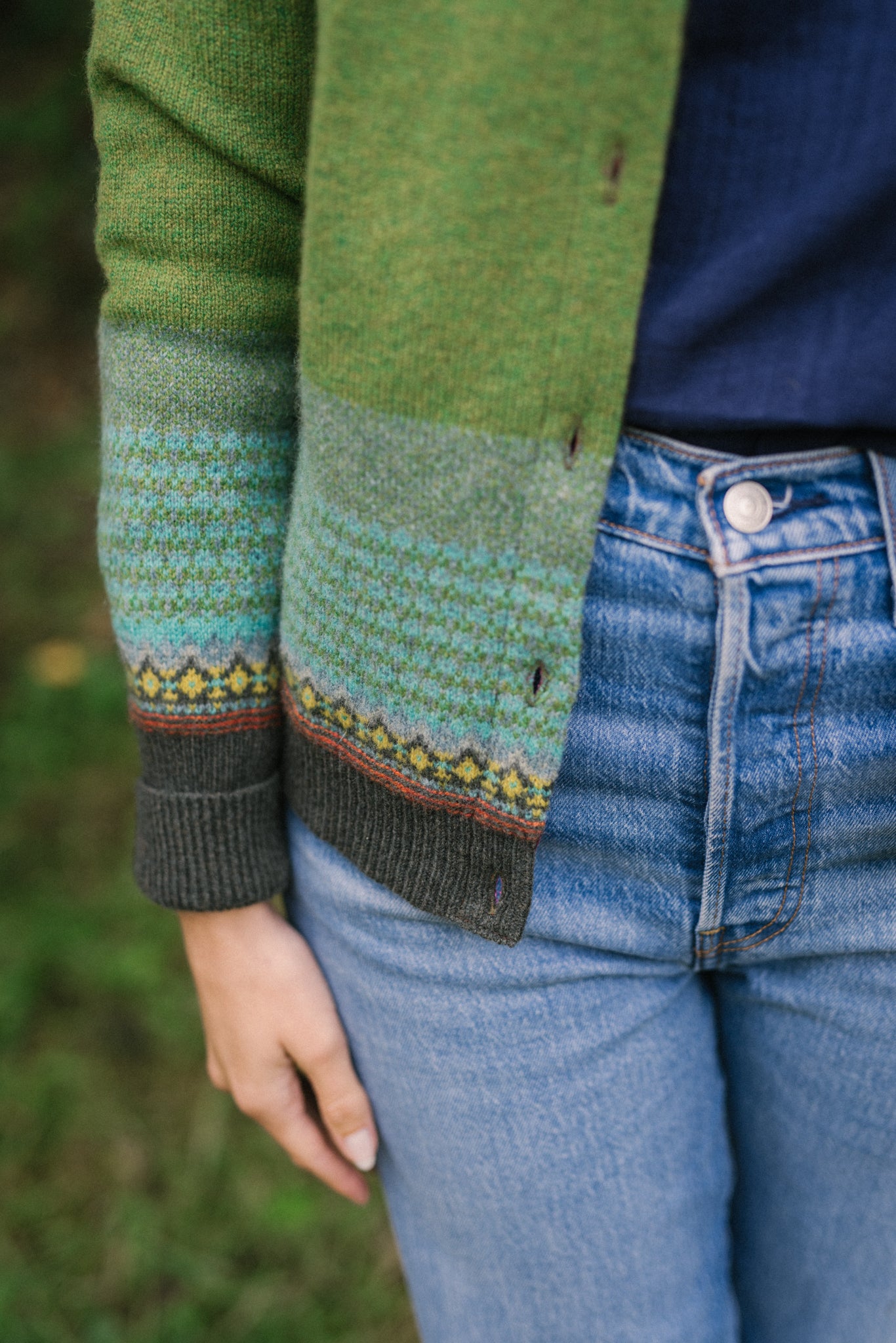 Alpine Cardigan in Moss