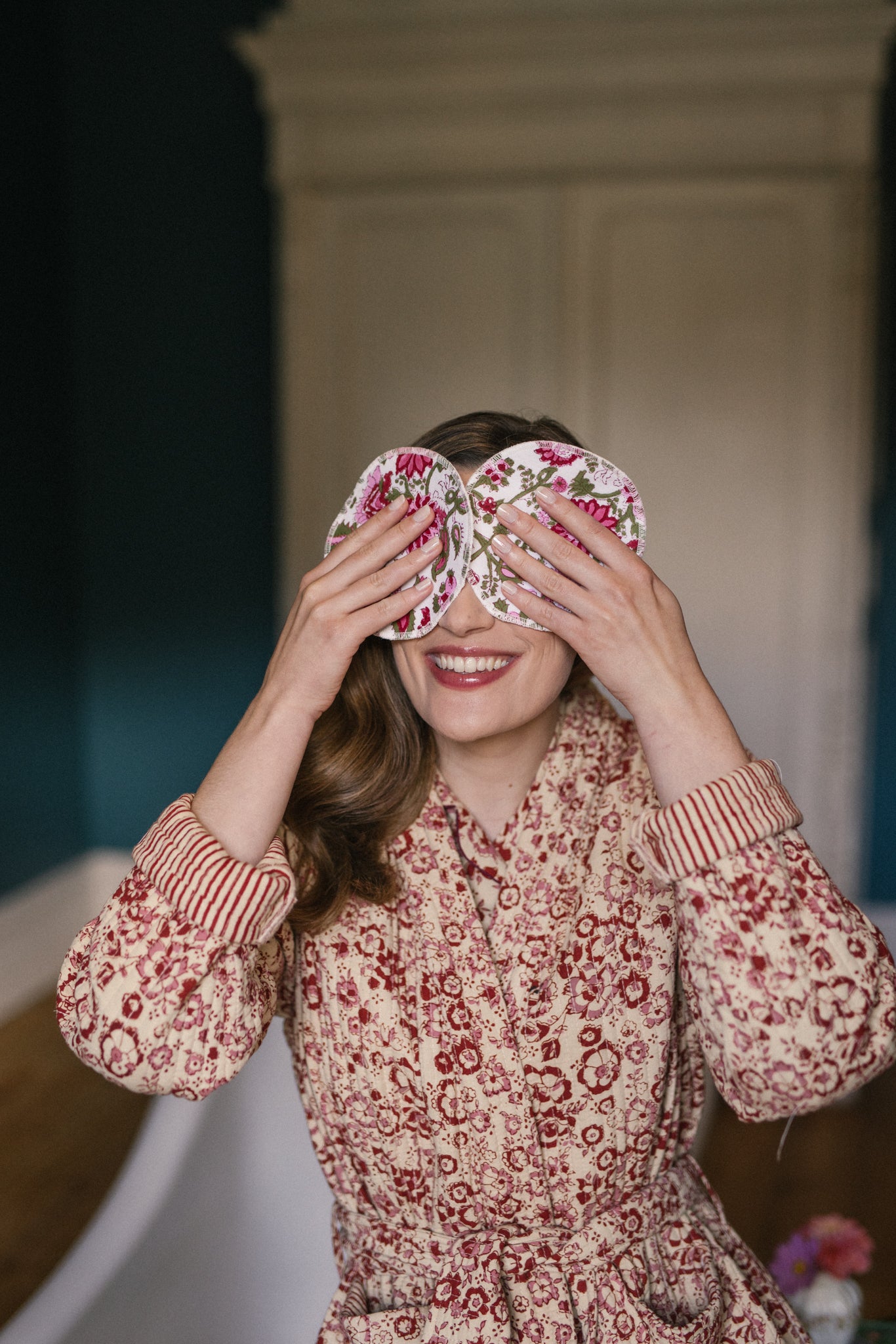 Face Wipes (Set of 6) in Clover Print