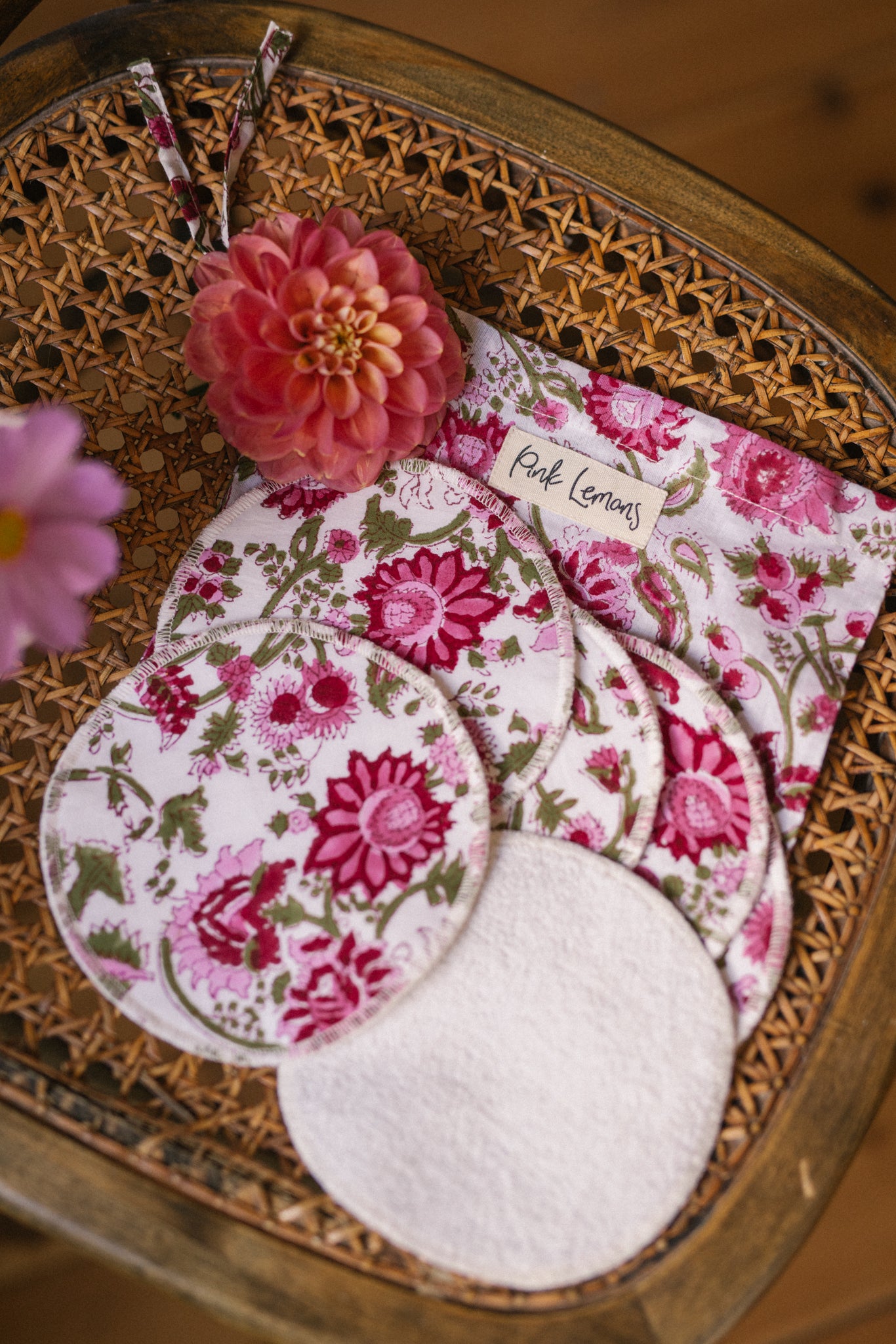 Face Wipes (Set of 6) in Clover Print
