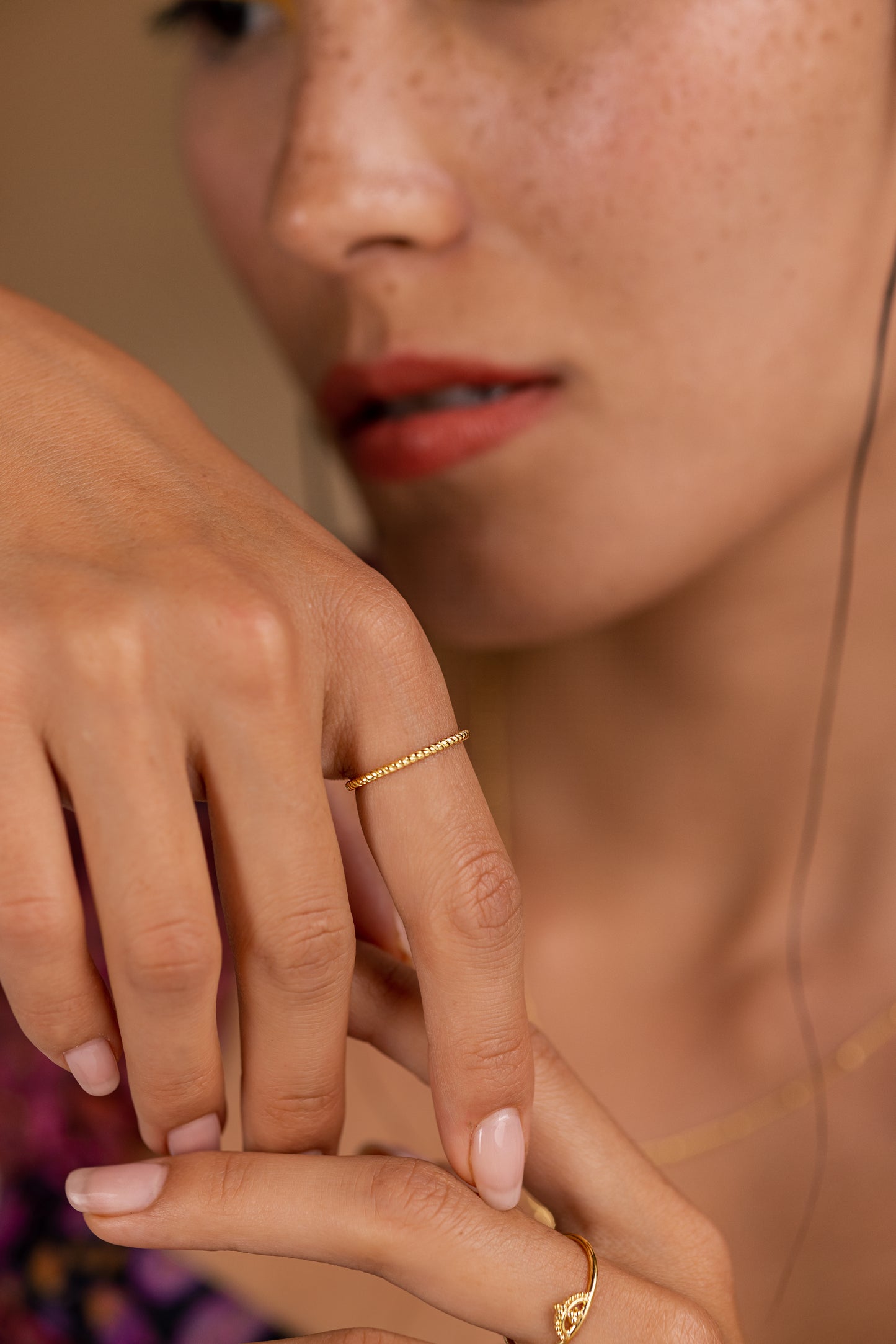 Temple Ring in 18ct Gold