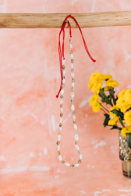 Shell Necklace - Red (NCK 055)