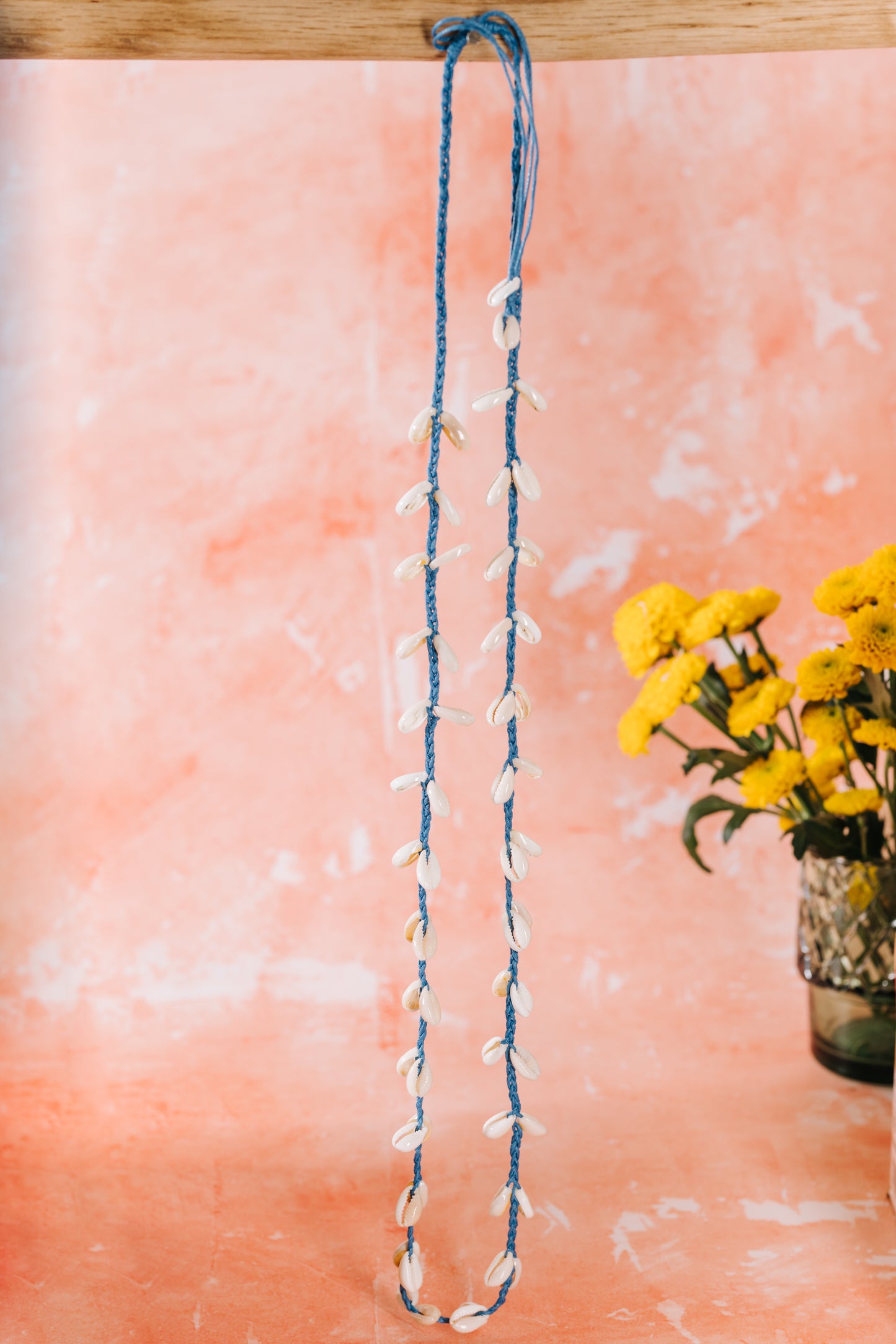 Cowrie Shell Necklace - Blue (NCK 001)