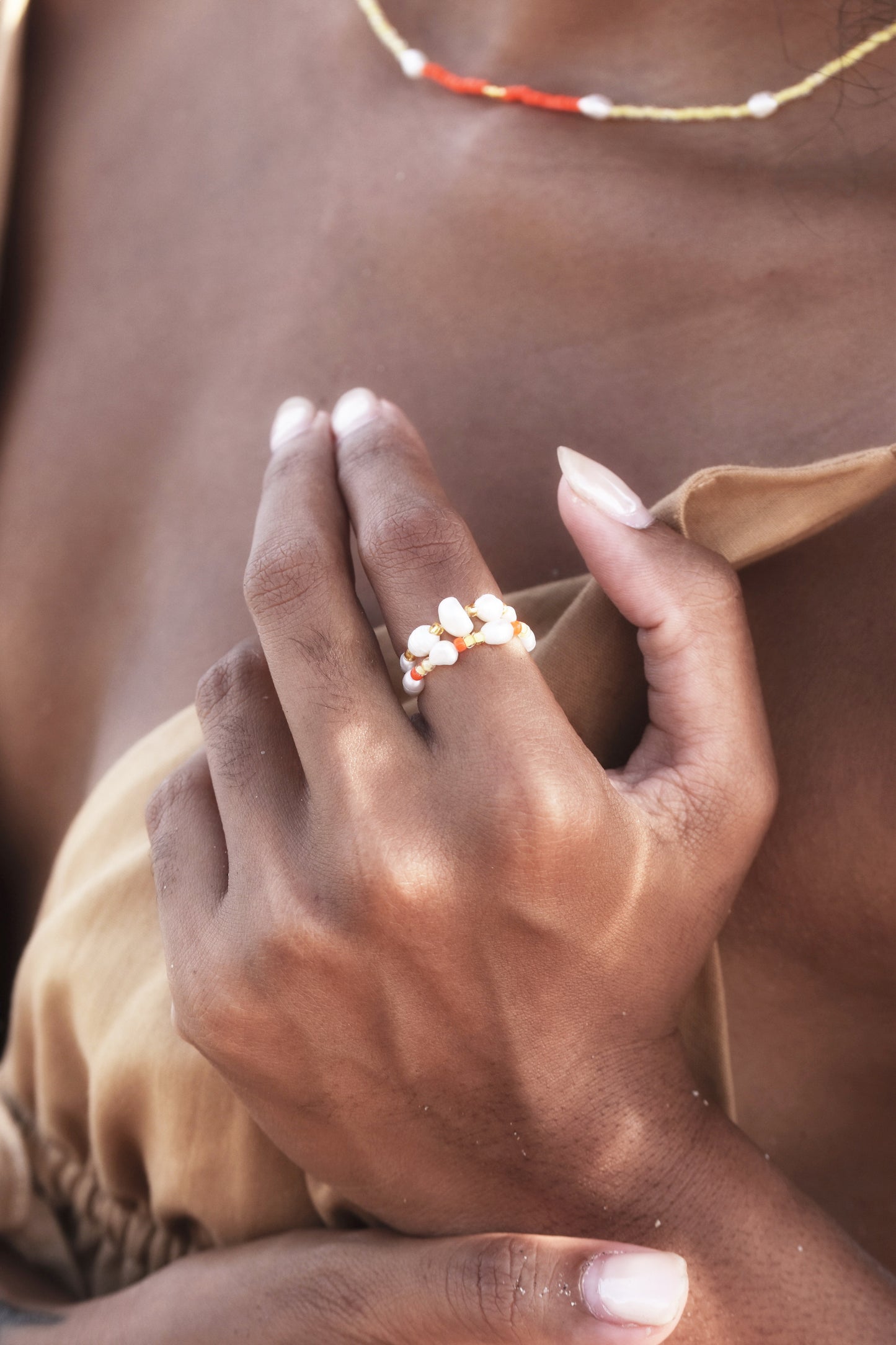 Dewi Pearl Ring - Sunshine