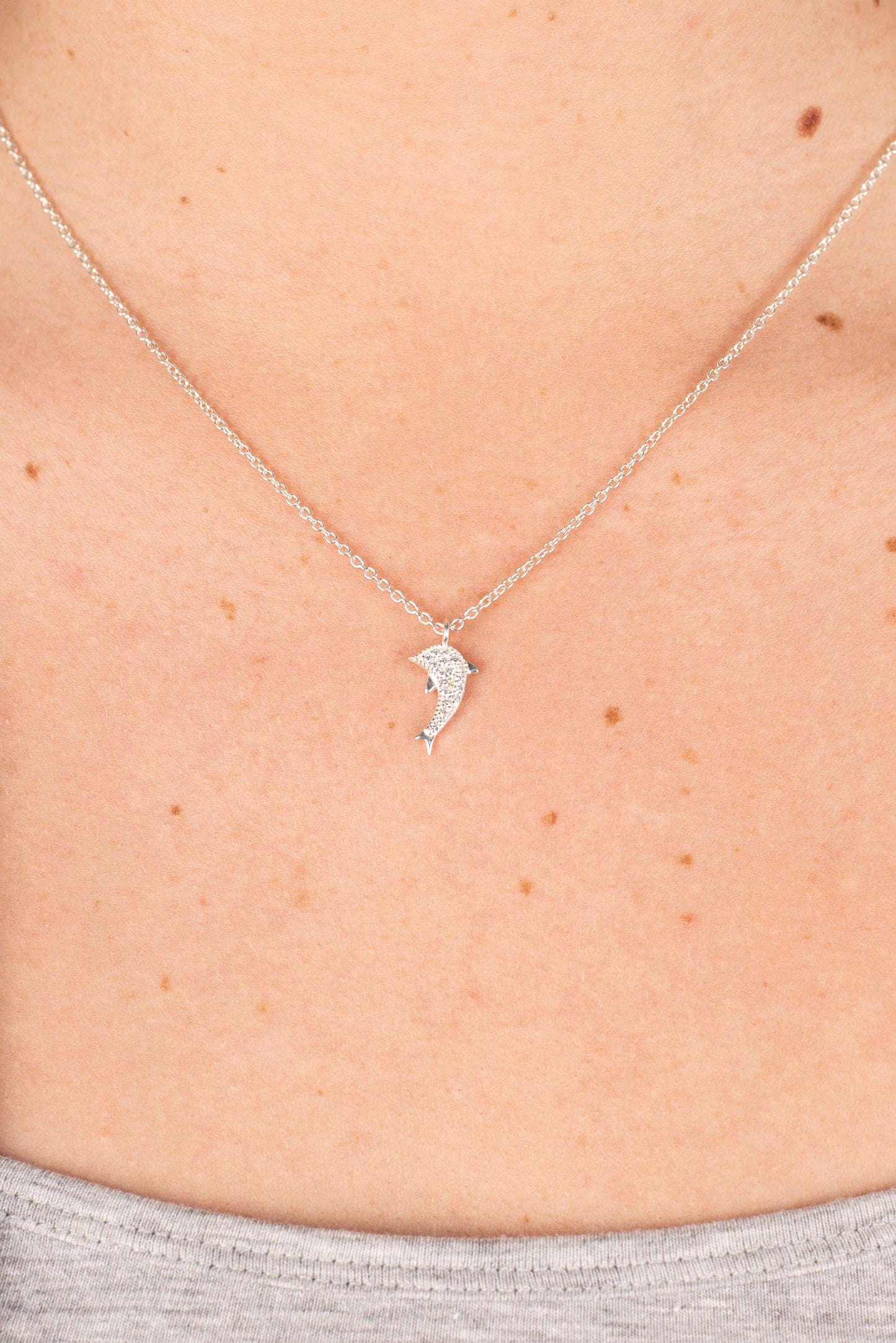 Sterling Silver Dolphin Necklace