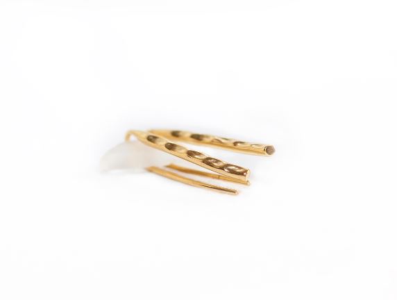 Gold Vermeil Hammered Ear Cuffs