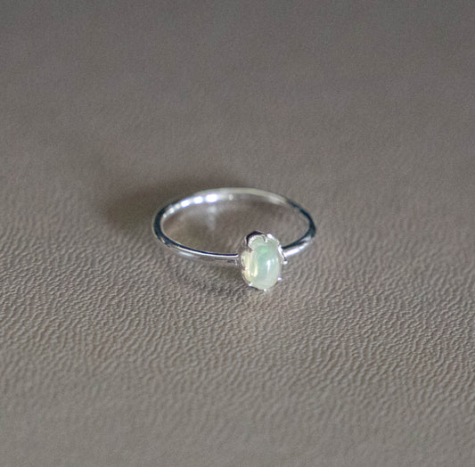 Sterling Silver Ring with Opal