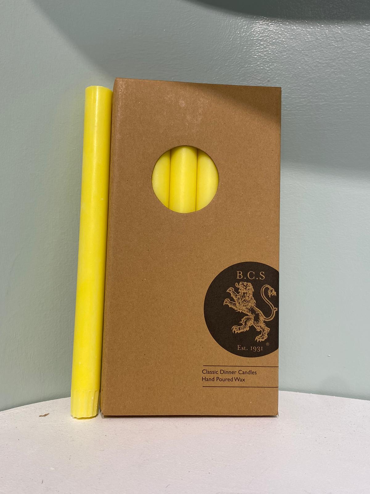 Pack of 6 Candles in Primrose