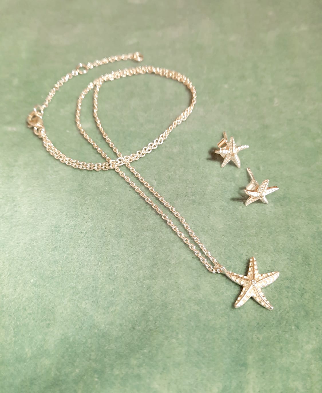 Silver Starfish Necklace