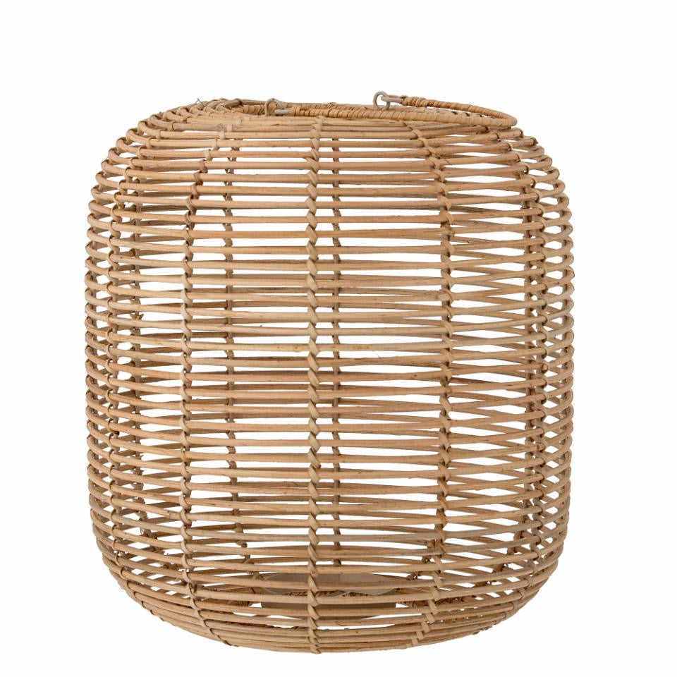 Nei Lantern w/Glass, Nature, Rattan