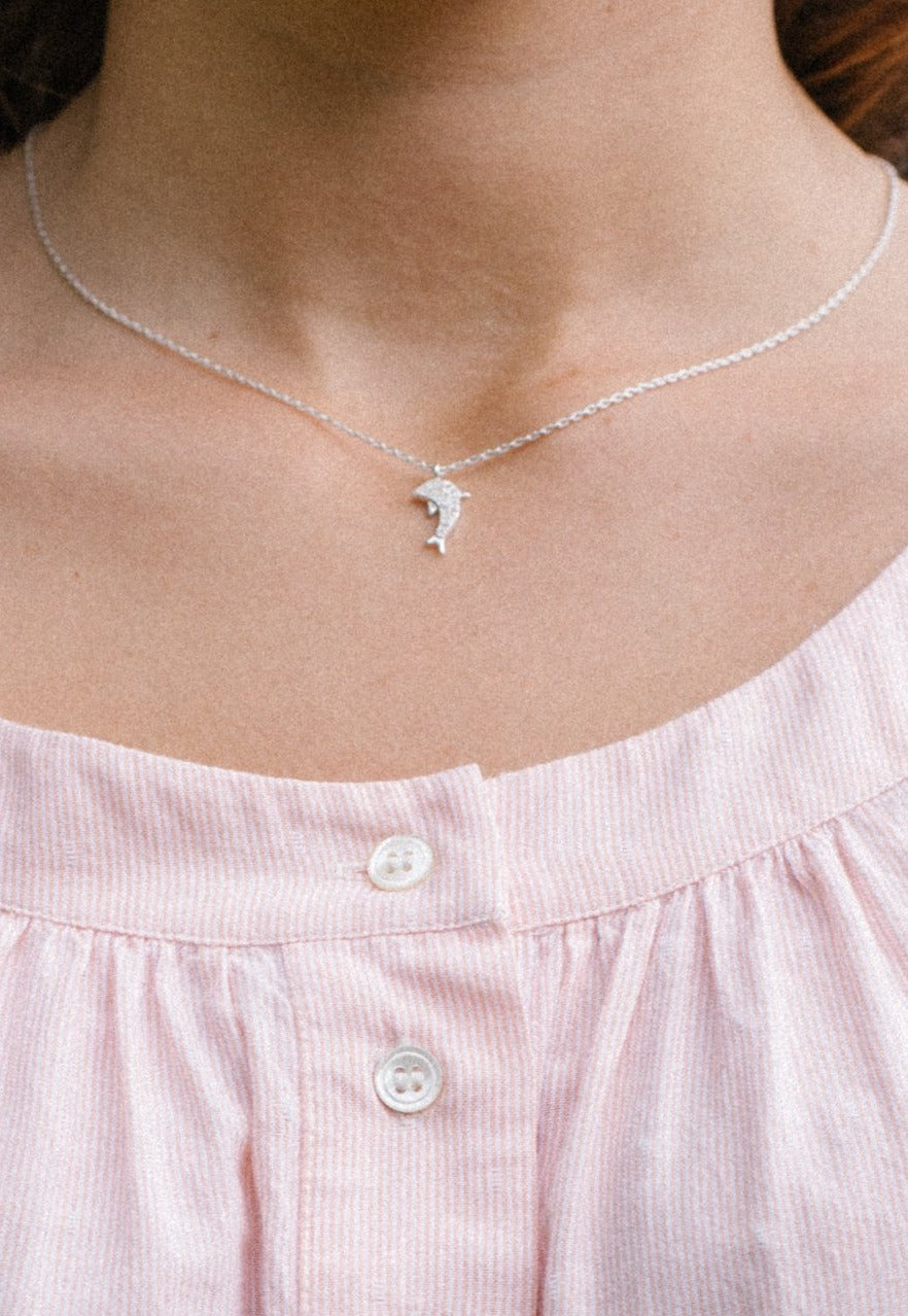 Sterling Silver Dolphin Necklace