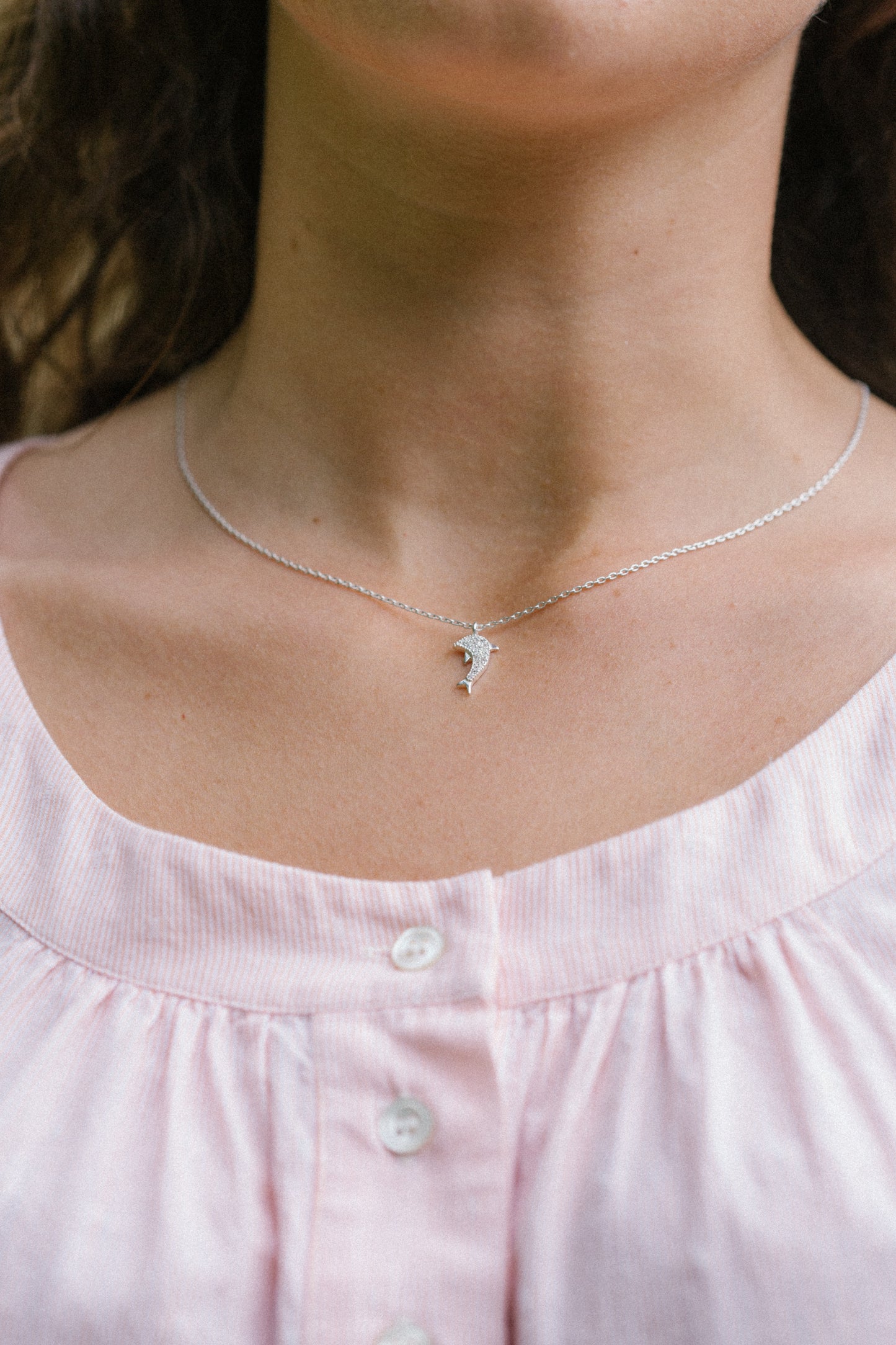 Sterling Silver Dolphin Necklace