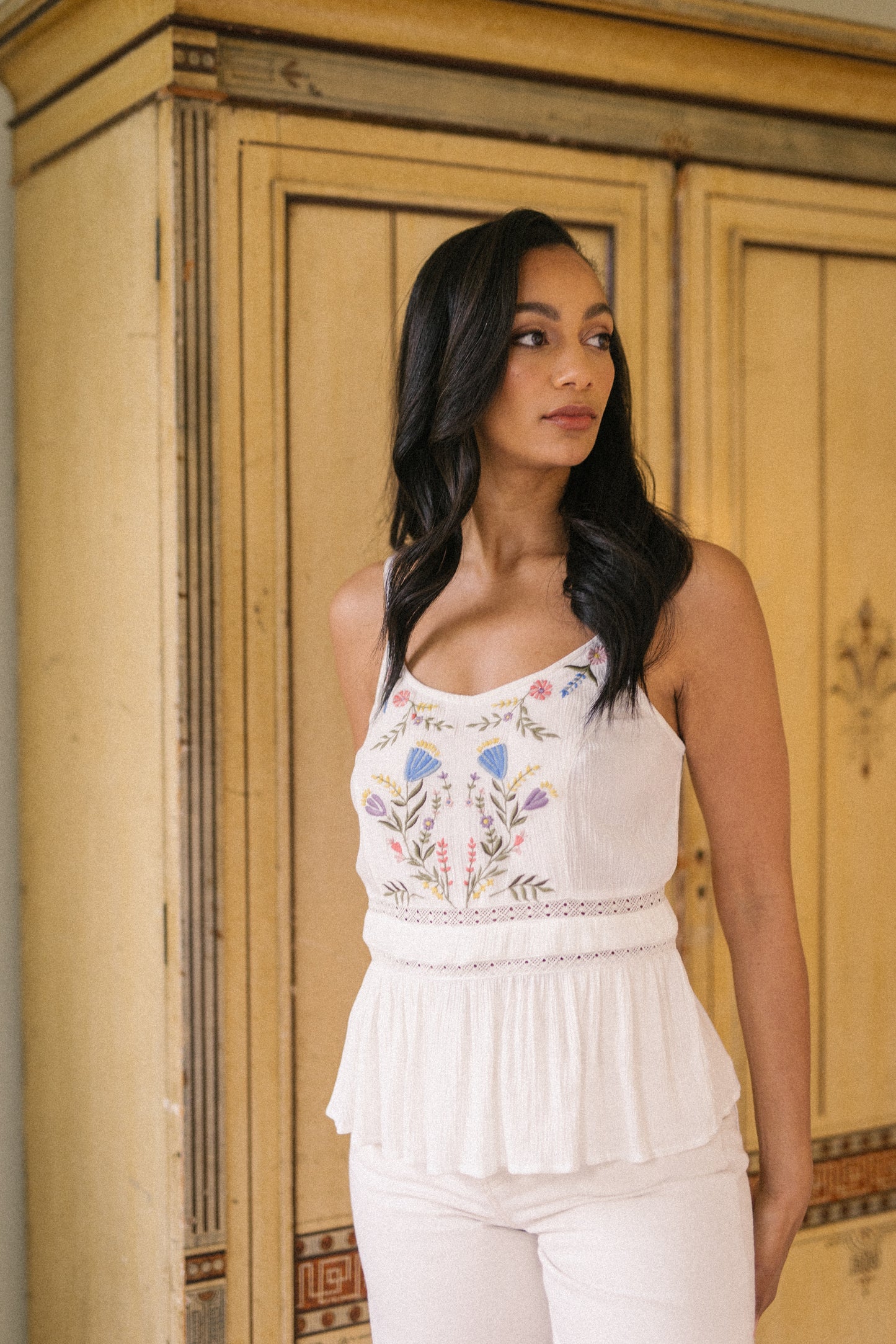 Bianca Embroidered Camisole