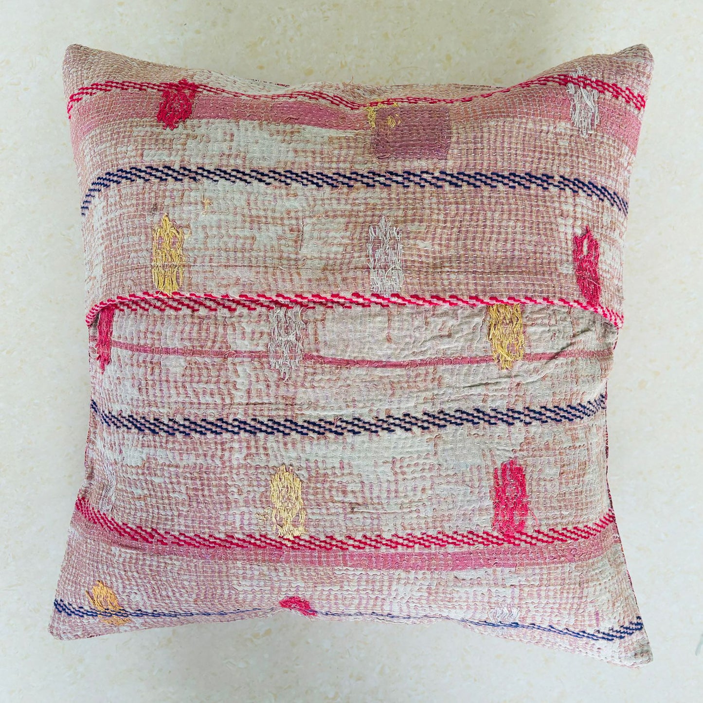 Sundar Embroidery Silk Cushion- 035