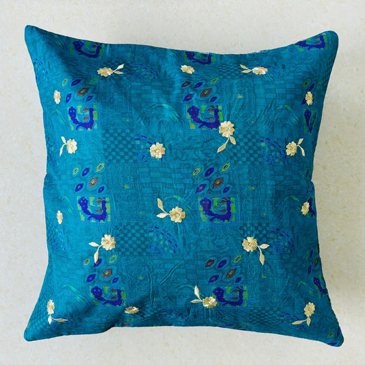 Sundar Embroidery Silk Cushion- 013