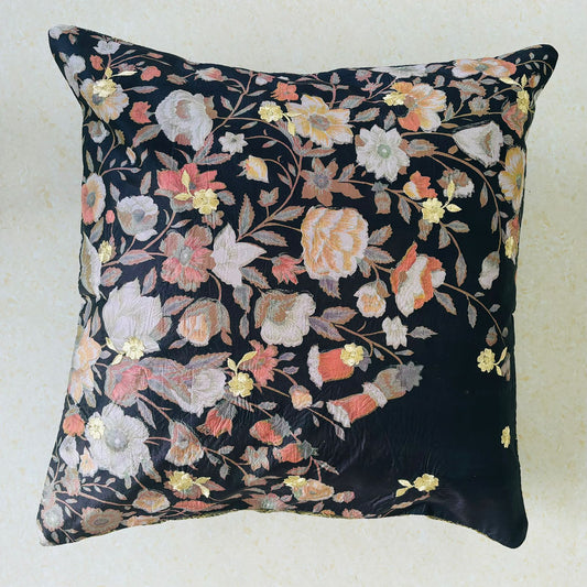 Sundar Embroidery Silk Cushion- 016