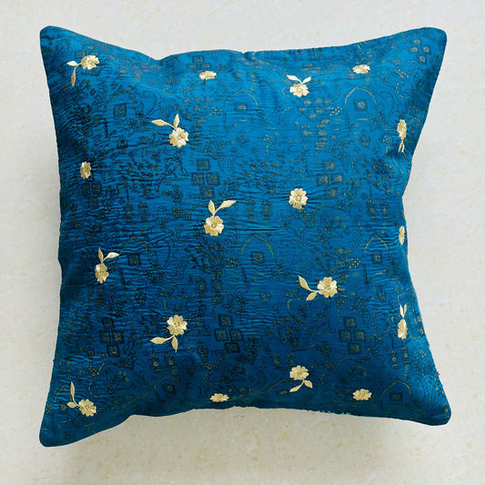 Sundar Embroidery Silk Cushion- 018