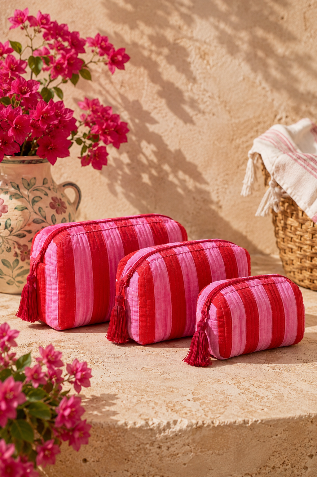 Wash Bag - Bouganvillea