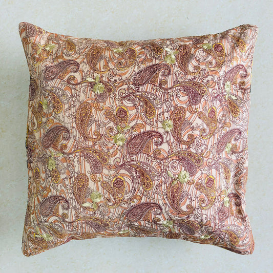 Sundar Embroidery Silk Cushion- 025