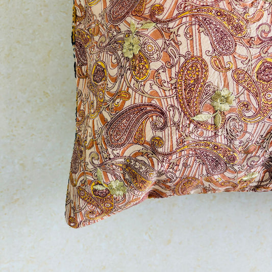 Sundar Embroidery Silk Cushion- 033