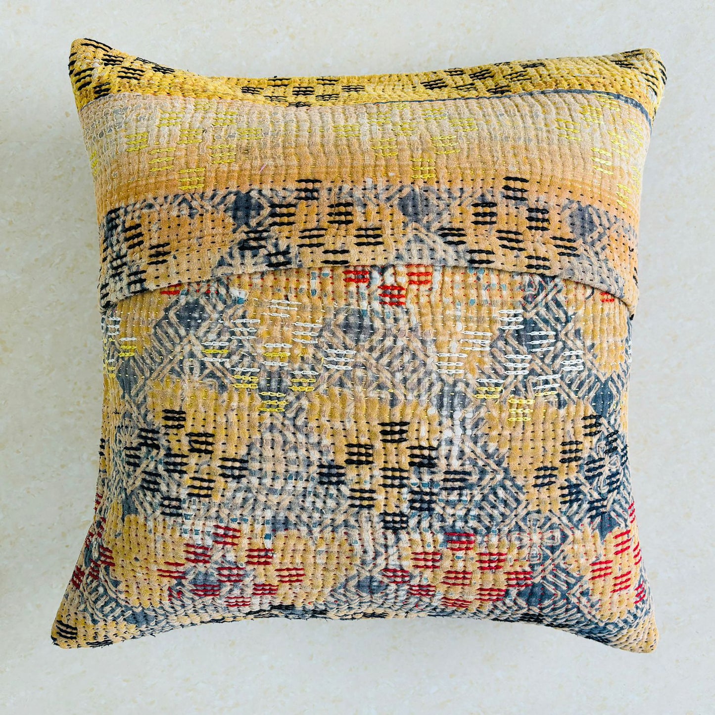 Sundar Embroidery Silk Cushion- 033