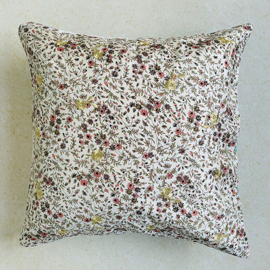 Sundar Embroidery Silk Cushion- 031