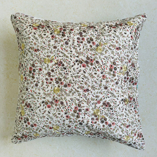Sundar Embroidery Silk Cushion- 026