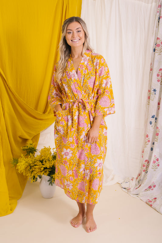 Dressing Gown/Robe  - Marigold