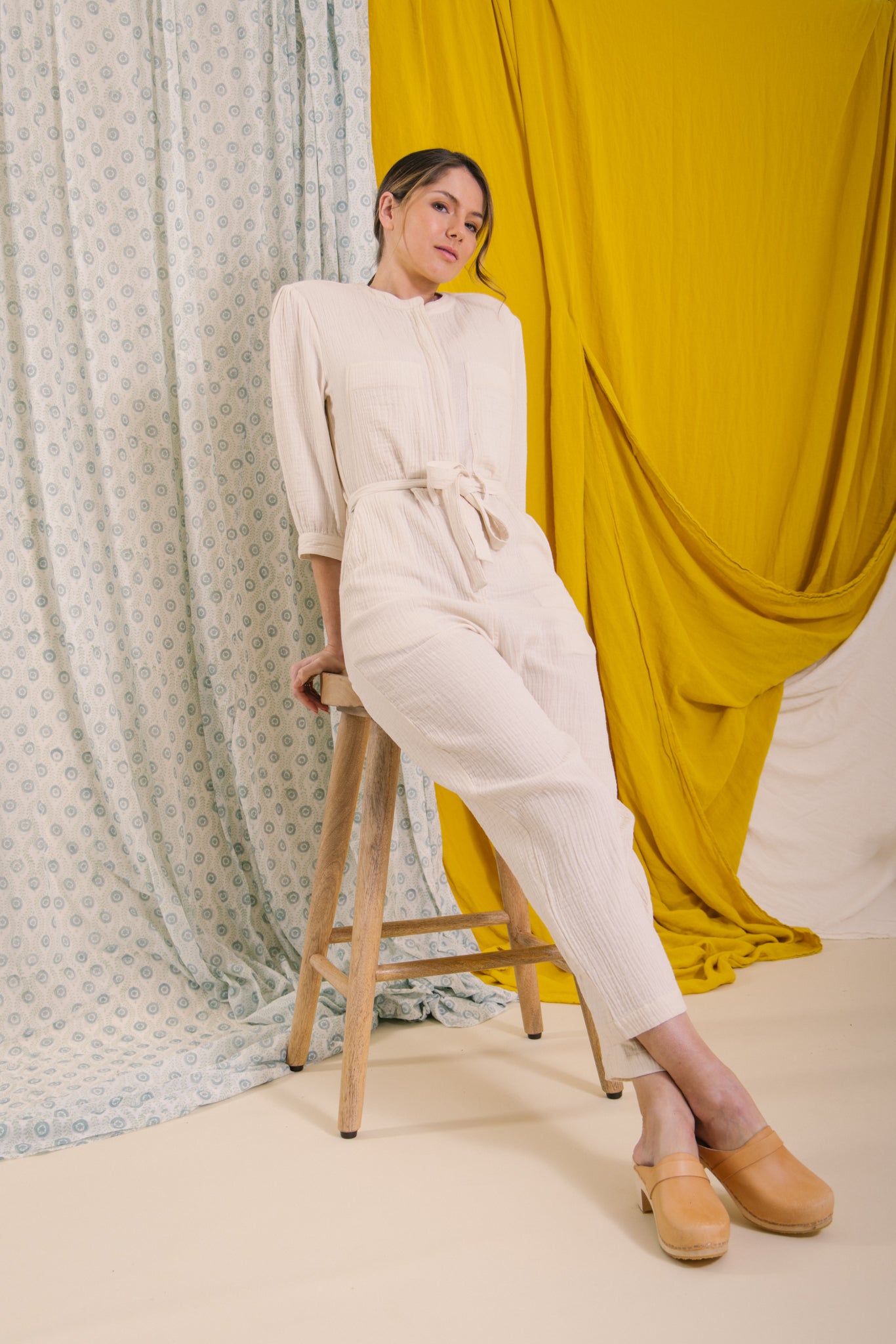 Rosie Jumpsuit -Natural (AVAILABLE FOR PREORDER )