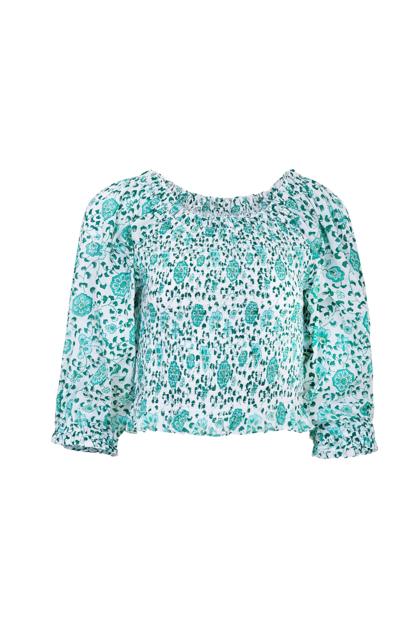 Mona Smock Top- Petala Green