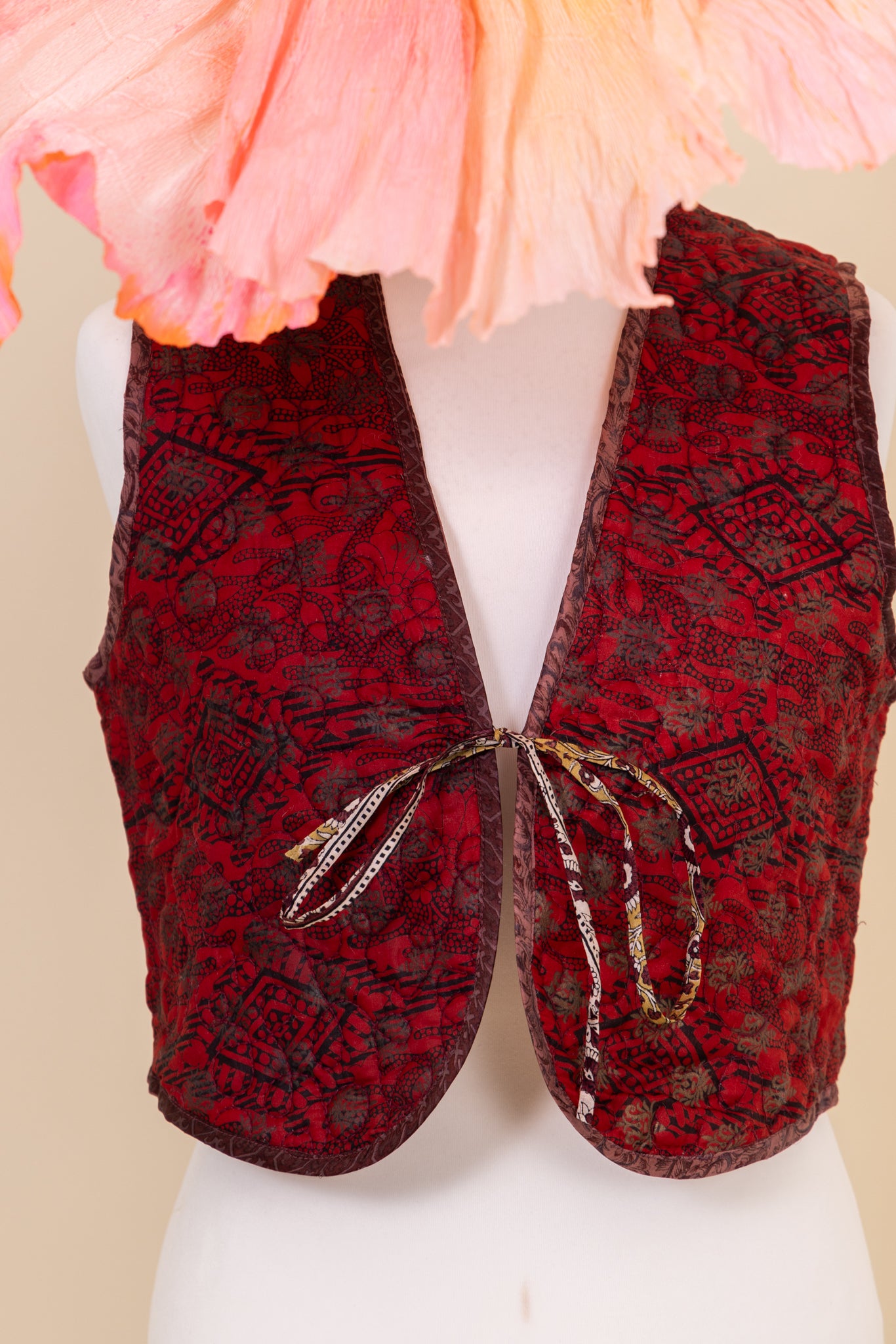 Melissa Cotton & Silk Reversible Waistcoat - 049