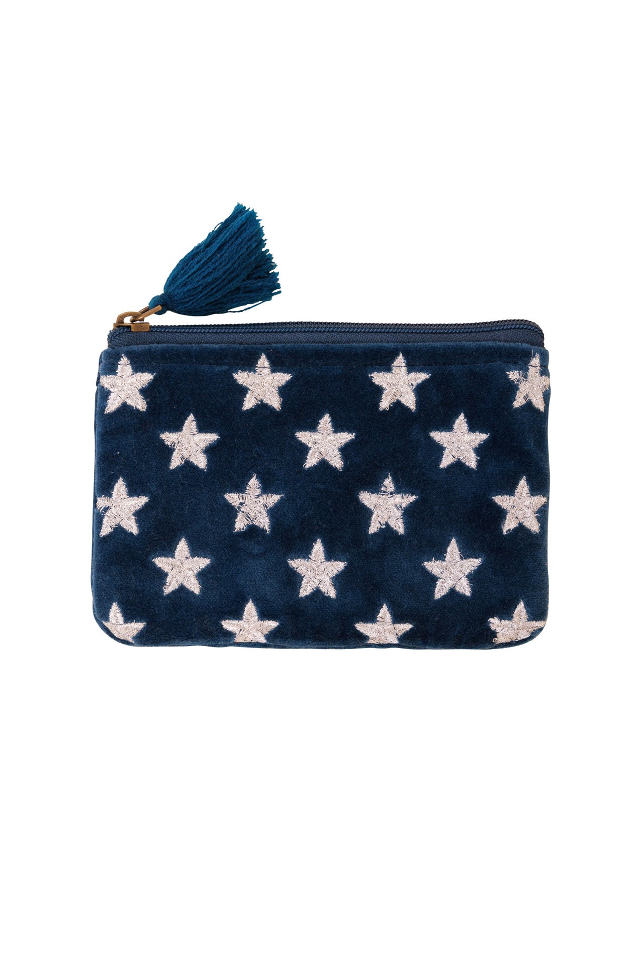 Velvet Star Pouch - Navy & Silver (AVAILABLE TO PREORDER)