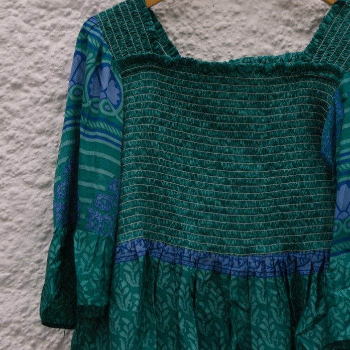 Joelyn Silk Smock Blouse -  L -  121