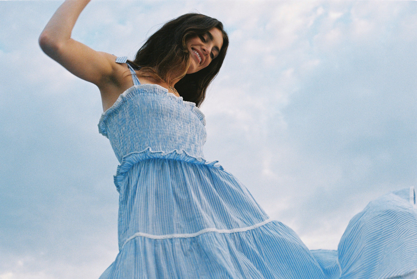 Sitara Stripe Sundress - Blue