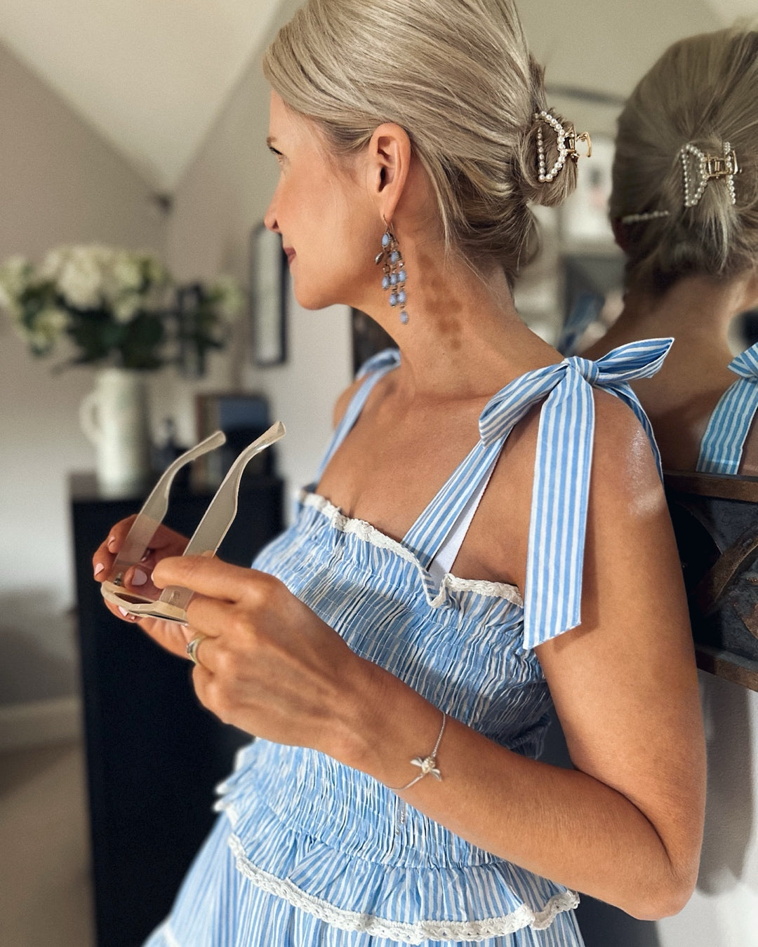 Sitara Stripe Sundress - Blue