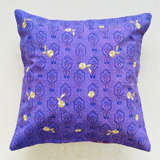 Sundar Embroidery Silk Cushion- 005
