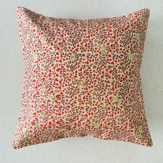 Sundar Embroidery Silk Cushion- 007