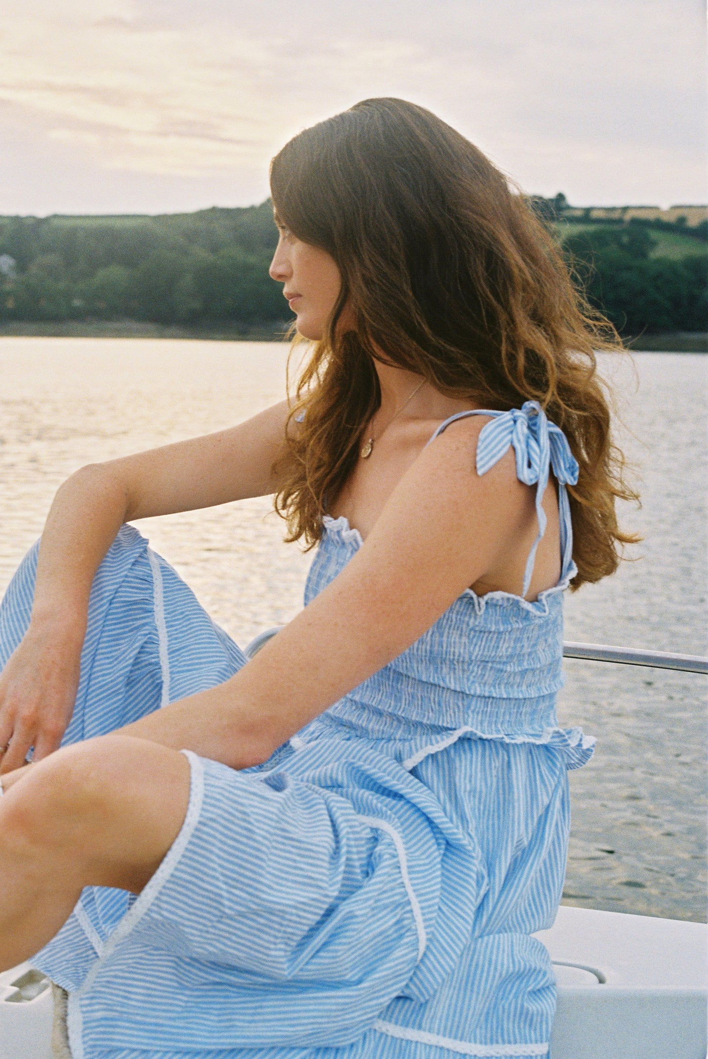 Sitara Stripe Sundress - Blue