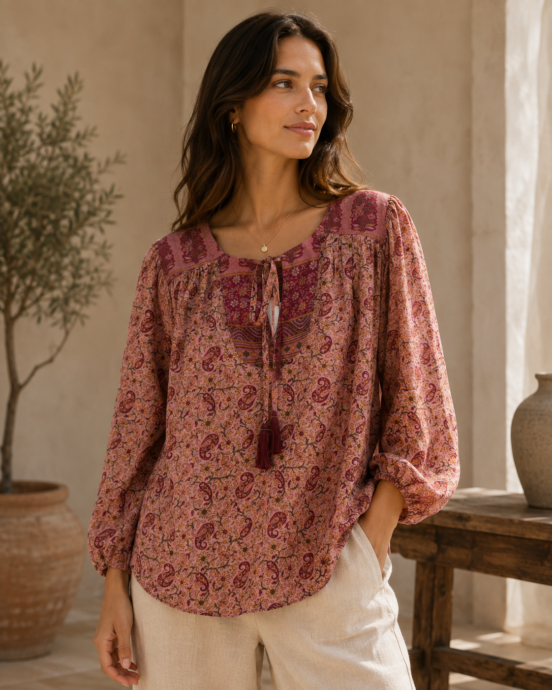 Lolita Silk Blouse 187 - M