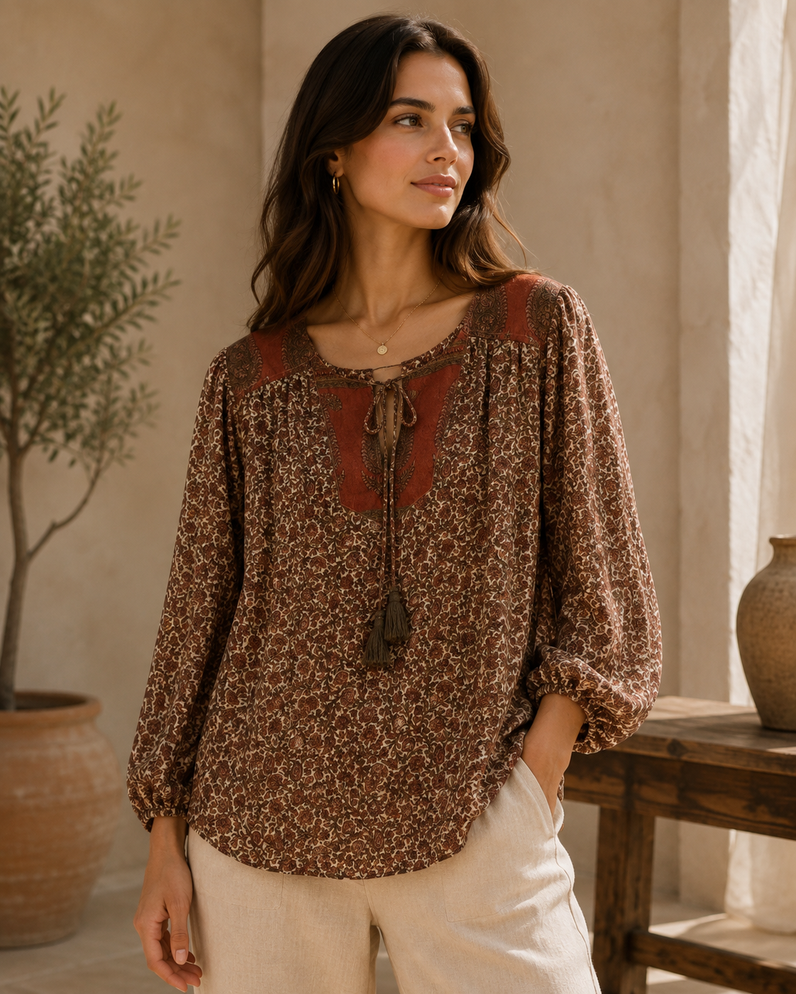 Lolita Silk Blouse 188 - M