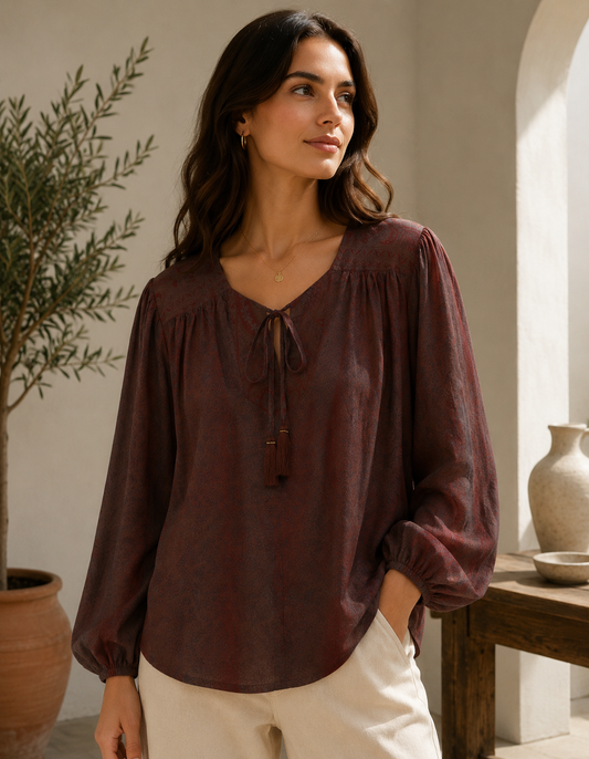 Lolita Silk Blouse 046 - XL