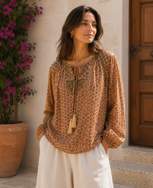 Lolita Silk Blouse 072 - M